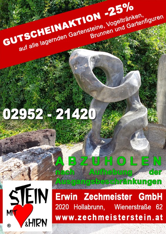 Gutscheinaktion auf alle lagernden Gartensteine