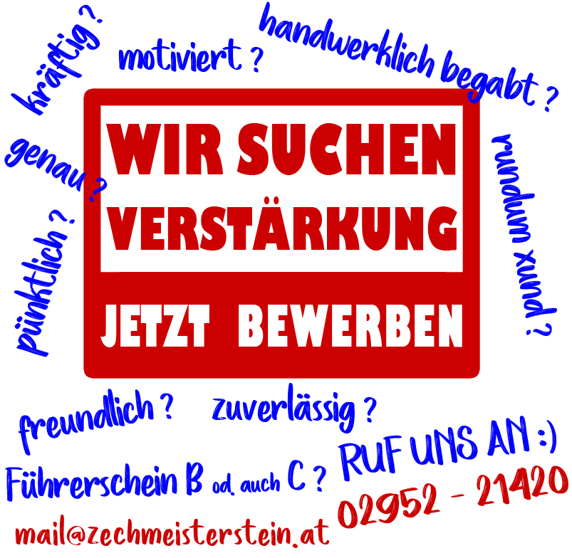 Steinmetz Team Zechmeister sucht Mitarbeiter für Hollabrunn
